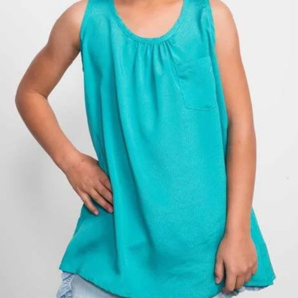 Girls Pocket Tank